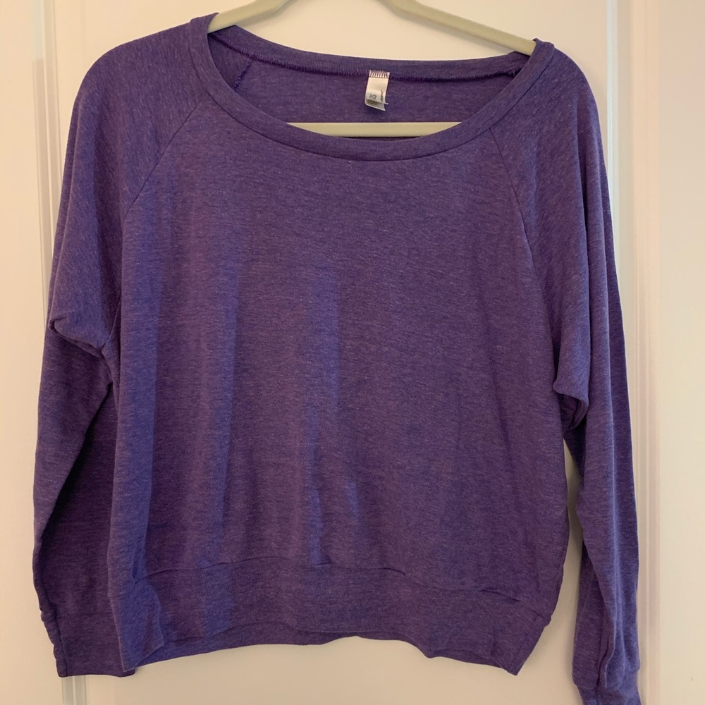 American Apparel heather purple sweater
